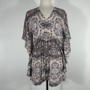 NWT BCBGeneration Boho Beach Seacoral Combo Romper Jumper Size XS Retails $108